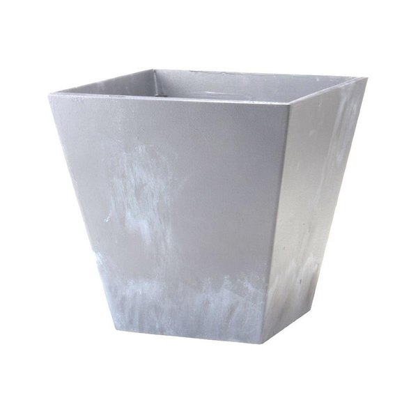 Book Publishing Co 8 in. Square Ella Planter, Gray GR1628783